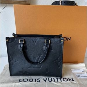 Trade Louis Vuitton On The Go Pm for LV Alma Bb denim